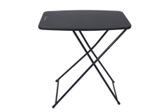 Utility Table, Compact, Lightweight, Blow Mould Resin, Adjustable Height, Folds Flat, Waterproof, Great for Camping Outdoors, 66x46x71cm