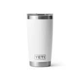 YETI Rambler 20oz Tumbler w/MS Lid White
