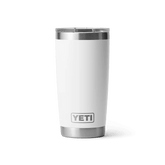 YETI Rambler 20oz Tumbler w/MS Lid White