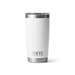 YETI Rambler 20oz Tumbler w/MS Lid White
