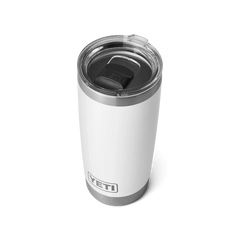YETI Rambler 20oz Tumbler w/MS Lid White