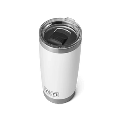 YETI Rambler 20oz Tumbler w/MS Lid White