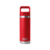YETI Rambler 18oz Straw Bottle Rescue Red
