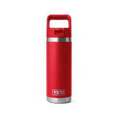 YETI Rambler 18oz Straw Bottle Rescue Red