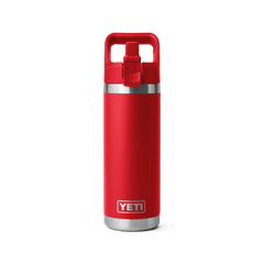 YETI Rambler 18oz Straw Bottle Rescue Red