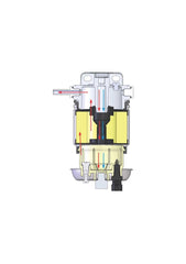 VETUS Water separator/fuel filter CE/ABYC, single, 10 micron, max. 79 gph (360 l/h) 330VTEB