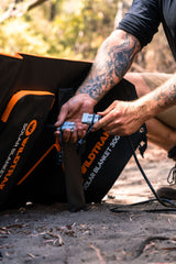 240W Folding Solar Blanket (A-Grade with ETFE Coating, Built in Stand, IP65 Waterproof & Carry Bag) for Off-Grid Living, Camping, 4WD & Caravan Adventures