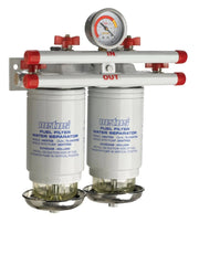 VETUS Water separator/fuel filter CE/ABYC, double, 10 micron, max. 136 gph (620 l/h) 75340VTEB