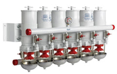 VETUS Water separator/fuel filter CE/ABYC, 4 in line, 30 micron, max. 480 gph (2160 l/h) 83100VTE
