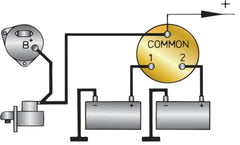 VETUS Battery selector switch, 175 Amp. continuous ACCUSCH