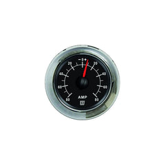 VETUS Ampmeter, black, 12 / 24 V (+/- 80A), cut-out size Ø 52 mm (incl. shunt) AMP080B