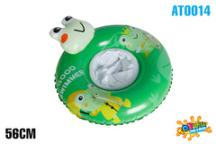 Kids Inflatable Frog Swim Ring with Seat 56cm - Ages 1-2yrs
