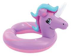 Inflatable Pink Unicorn Split Swim Ring 51cm - Ages 3+