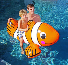 Inflatable Jumbo Clown Fish with Handles 147x87x56cm - Ages 3+