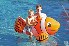 Inflatable Jumbo Clown Fish with Handles 147x87x56cm - Ages 3+