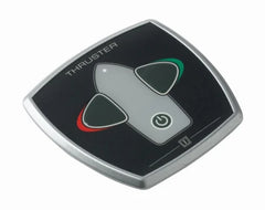 VETUS Aluminium bow thruster touch panel with time delay, 97 x 95 mm, built in Ø 52 mm, 12 / 24 V BPAS