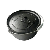 Wildtrak 9 Quart Heavy-duty Round Camp Oven with Lip and Handle, Pre-Seasoned