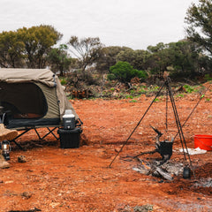 Wildtrak Heavy-duty 9mm Steel Camp Oven Tripod with Adjustable Chain 90cm