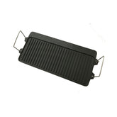 Wildtrak Reversible Cast-Iron Griddle with Handles 40x25cm, Pre-Seasoned