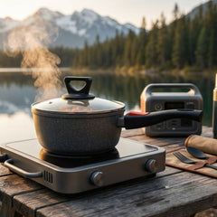 Wildtrak 18cm Non-stick Induction Safe Saucepan with Detachable Handle