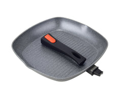Wildtrak™ Non Stick Induction Safe Grill Pan with Detachable Handle 28cm