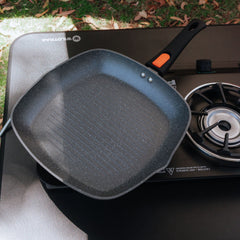 Wildtrak Non-stick Induction Safe Grill Pan with Detachable Handle 28cm
