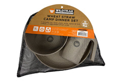 Wildtrak™ Eco Friendly Wheat Straw 6pc 1 Person Dinner Set - Beige or Blue