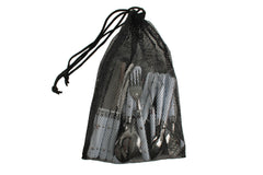 24 Piece Stainless Steel Cutlery Set with Mesh Bag