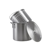 Wildtrak Aluminium Crab Cooker Stock Pot 40L with Basket, Handles, Lid and Strainer