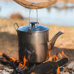 Wildtrak 2.8L Stainless Steel Billy Teapot with Handle and Lid