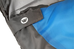 Wildtrak™ Forrest KIDS Youth Hooded Sleeping Bag, 5-10°C, Breathable Lining, Ripstop Fabric, Auto Lock Zips, Sewn-in Storage Pocket, Hanging Loop, Storage Bag, 65x205cm