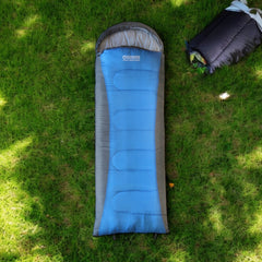 Wildtrak +5°C to +10°C Forrest Junior Kids/Youth Hooded Sleeping Bag, 65 x 205cm
