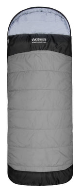 Murray Jumbo Hooded Sleeping Bag, 0-5°C, Breathable Lining, Ripstop Fabric, Auto Lock Zips, Sewn-in Storage Pocket, Hanging Loop, Storage Bag, 90x240cm