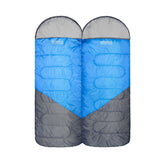 Wildtrak +5°C to +10°C Gascoyne Twin Hooded Sleeping Bag, Single or Double 70 x 230cm