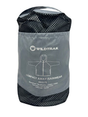 Compact Away Unisex Rain Jacket 3XL - Black