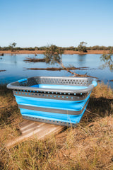 Collapsible 37 Litre Laundry Basket with Handles 60.9x45.4x26.7cm