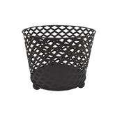 Ignite 38cm Black Steel Firepit/Planter/Wood Basket, Mesh Construction