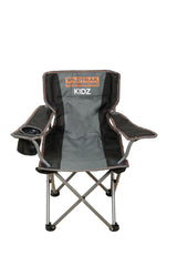 WILDTRAK™ KIDS Youth Foldable Camp Chair, Compact, Drink Holder, Easy Clean Fabric, Safety Lock to Prevent Chair from Collapsing, Weight Rated 120kg, Carry Bag with Shoulder Strap