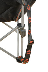 WILDTRAK™ KIDS Youth Extra Wide Sofa Camp Chair, Foldable, Cushioned, Easy Clean Fabric, Shoulder Strap, Weight Rated 102kg, Zippered Pocket for Bag Storage, Carry Bag with Shoulder Strap