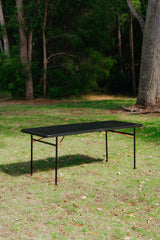 6ft Bi-Fold Camp Table, Heavy Duty, Waterproof, Carry Handle 182x76x73cm