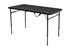 Bi-Fold Black Camp Table with Carry Handle 100x51x71cm