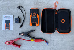 1000A 12KMAH HP Lithium Car and 4WD Jump Starter (Petrol & Diesel) with Hard Case and USB Port