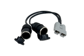 50A Anderson Connector Twin 12V Socket, 30cm Cable Length, 16AWG