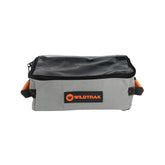 Wildtrak Medium Extra Height Clear Top Heavy-duty Ripstop Grey Canvas Storage Bag with Mesh Base 35x20x15cm