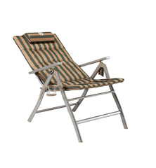 Coleman™ Classic 5 Position Reclining Camp Chair with Padded Seat, Fold Flat, Head Rest, Drink Holder 130kg