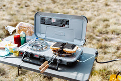 Coleman HyperFlame FyreKnight 2 Burner Stove, Fast Boiling, Instastart™, 24000 BTUs
