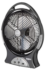 Coleman™ 240V/12V Rechargeable Lithium Ion Fan with LED Lights 12 Inch/30cm