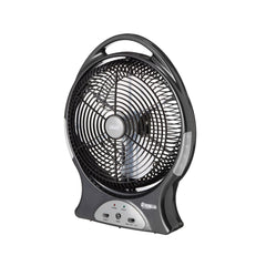 Coleman 240V Rechargeable Lithium Ion Fan with LED Lights 12”/30cm