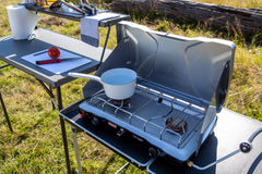 Coleman Triton™ 2 Burner Stove, PerfectHeat Technology, 22000 BTUs, Wind Guards, Durable, Rust Resistant