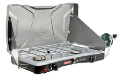 Coleman Triton™ 2 Burner Stove, PerfectHeat Technology, 22000 BTUs, Wind Guards, Durable, Rust Resistant